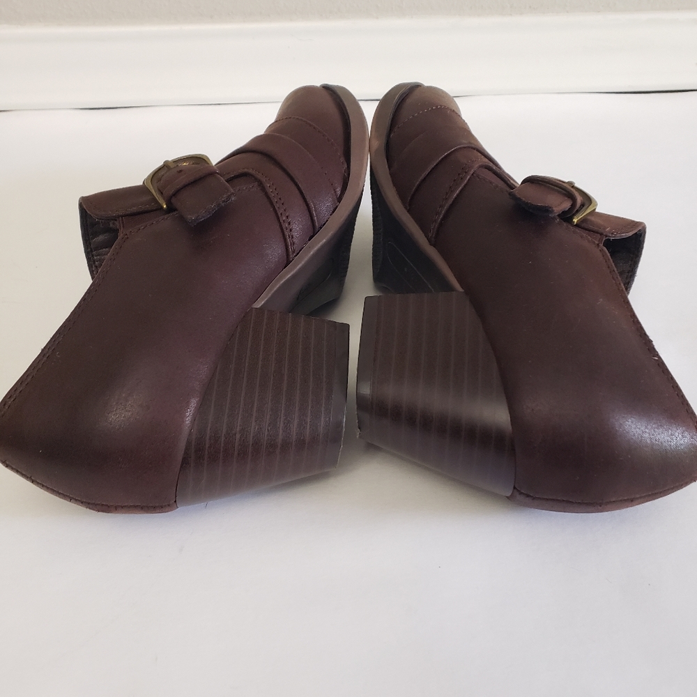 Yuu Raley Ankle Booties 6.5 Brown Buckled Details Side Zip Closure Western Edgy - Picture 10 of 13